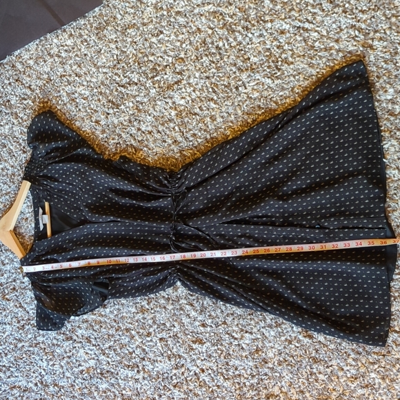 H&M Black Flutter Sleeve Button Down Dress - Picture 6 of 7